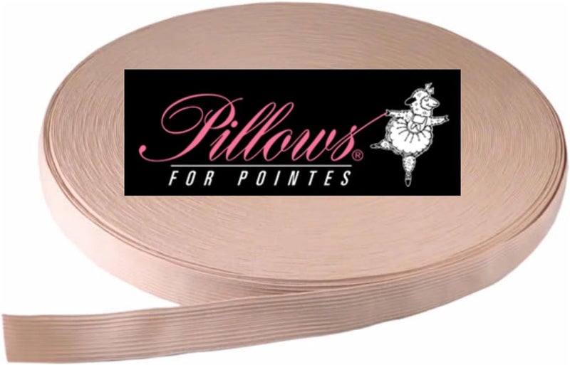 Dancer.NYC Pillows for Pointes 10 Yards Solid Pointe Shoe Elastic - Universal Pink - Image 2